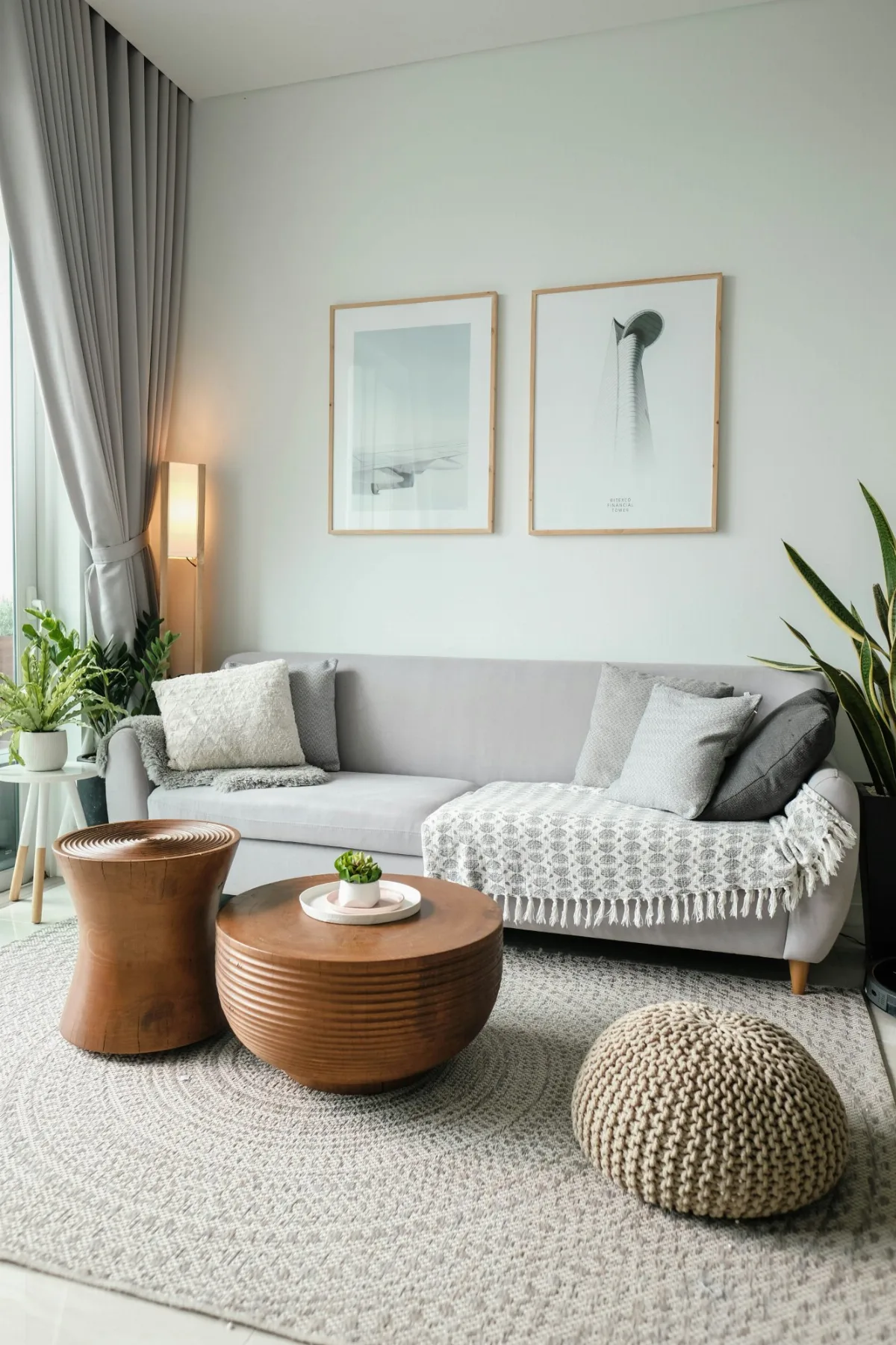 Scandinavian Living Room Package - Grey Palette